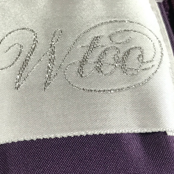 Watters W Too Short Plumb Bridesmaid Dress - Picture 6 of 8